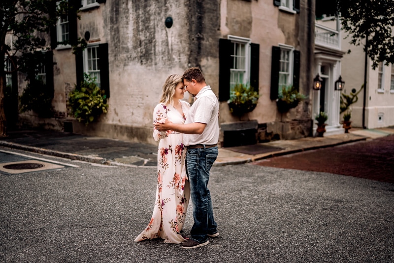 Salty Preset Pack, a man and woman dance in the streets of an old residential city block